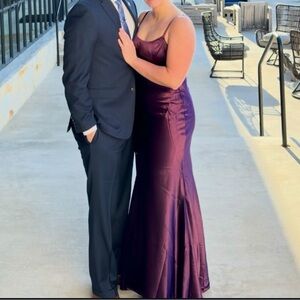 OPEN TO OFFERS!! Elegant Purple Satin Gown